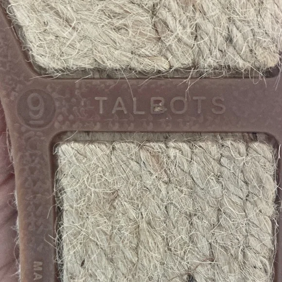 Talbots Blue & Tan Flamingo Embroidered Espadrilles - Picture 4 of 8